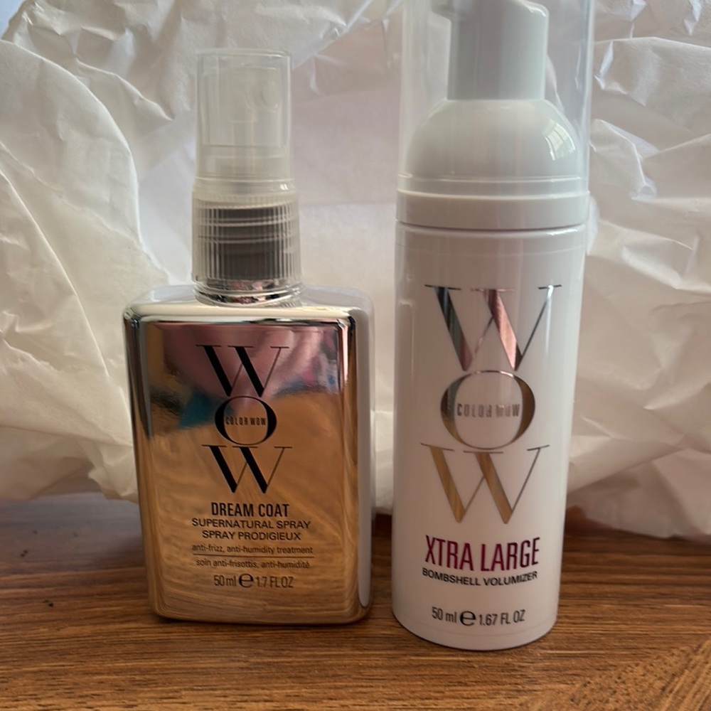 Color wow sample size/travel size anti frizz/humidity and volumizer NWOT